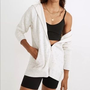Madewell MWL Betterterry Full-Zip Long Hoodie Sweatshirt